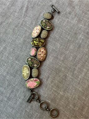 Jilzarah bracelet with handmade clay medallions